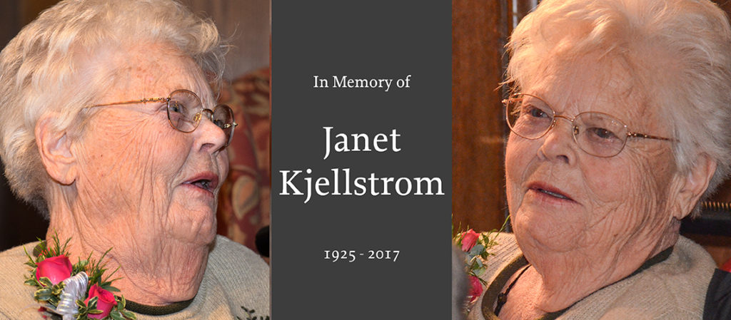 Janet Kjellstrom in memory